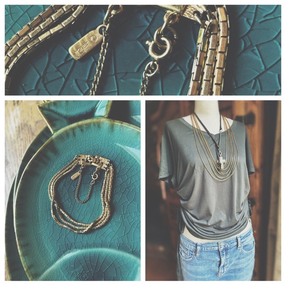 VINTAGE : Necklace and Bracelet Monet - Picture 9 of 10